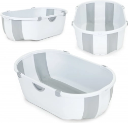 Babybad, opvouwbaar reisbad, grijze afvoer