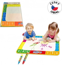 Magisch schilderen met water met letters en cijfers