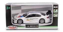 Metalen modelauto bmw m3 dtm 1:42 met openslaande deuren en pull-back