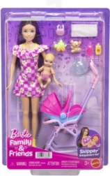 Barbie Skipper baby-sitter avec poussette
