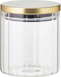 Glasvorratsdose für Schüttgut mit Deckel und Silikondichtung 650 ml