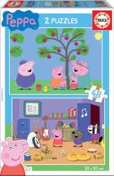 EDUCA puzzel PEPPA PIG 2×48 stukjes