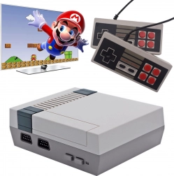 retro mini gaming console with 620 built-in games and 2 controllers