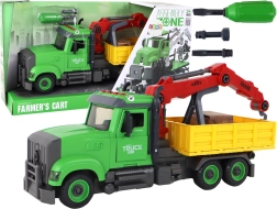 Construction Dump Truck with Crane for Assembly and Disassembly