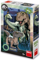 Puzzle with Jurassic World Theme - 100 XL Pieces Neon