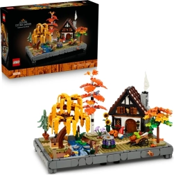 Lego Icons cabin and autumn garden