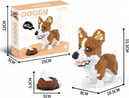 Bouwset 1200 stukjes Welsh Corgi