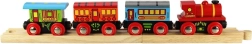 Bigjigs Rail personentrein met 2 rails