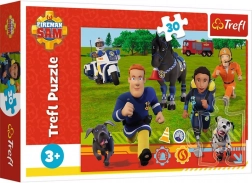 Puzzel BRANDWEERMAN SAM – klaar om te helpen, 30 stukjes, TREFL