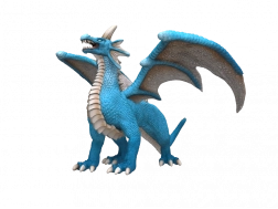 Mythische waterdraak figuur