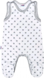 Baby Romper New Baby Classic II grey with stars