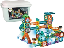 Magnetische lichtgevende knikkerbaan