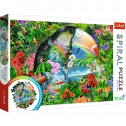 Spiral Puzzle – Tropical Animals, 1040 Pieces