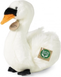 Cygne en peluche assis 23 cm écoresponsable