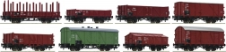 Roco eight-piece set of CSD freight cars