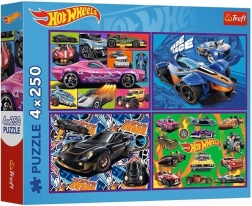 HOT WHEELS Puzzle 4×250 pieces