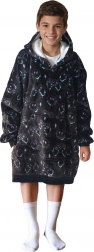 Warme hoodie-deken met capuchon voor kinderen met gameprint