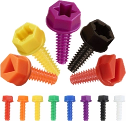 Masterkidz colorful screws for creative STEM board, 512 pieces, mix of colors