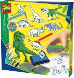 Kit créatif de tampons dinosaures