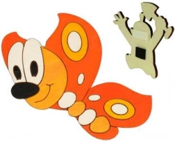 Wooden Decorative Butterfly Magnet