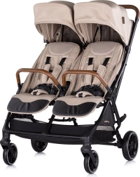 Double sports stroller Chipolino Twinity Tiramisu