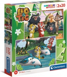 Clementoni puzzel Leo en Tig 2×20 stukjes
