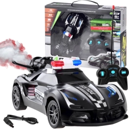 Afstandsbediende politieauto met rookeffect