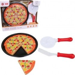 Pizza met toppings 17 cm