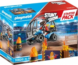 Playmobil Stunt Show set de démarrage – spectacle de cascade avec quad et rampe enflammée