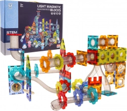 Ensemble de cubes magnétiques à billes lumineux 176 pièces
