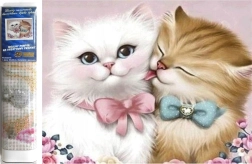 diamond painting loving cats 30 × 40 cm