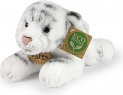 Rappa pluchen witte tijger liggend 17 cm eco-friendly