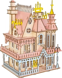 Woodcraft houten 3D-puzzel – grandioze villa