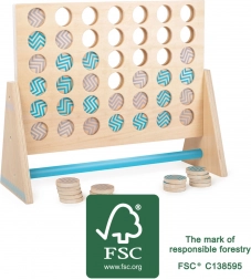 Wooden Game Four in a Row XXL