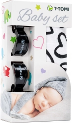 Bamboo Set T-Tomi Black Hearts