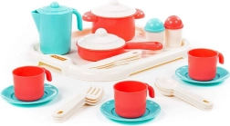 Service à thé pour trois avec plateau Nastenka