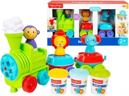 Fisher-Price treintje met boetseerklei, 3 kleuren