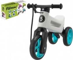 Draisienne Funny Wheels Rider SuperSport 2-en-1 avec sangle – Blanc-turquoise