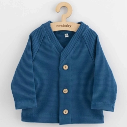 Infant cardigan with buttons New Baby Oliver blue 56 (0–3 m)