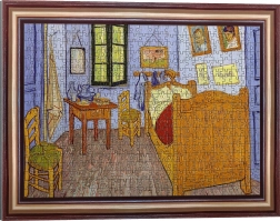 Artistieke puzzel in lijst Slaapkamer in Arles 500 stukjes