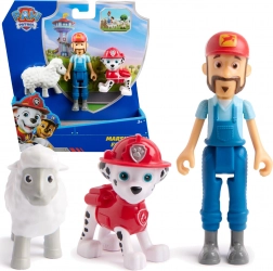 Paw Patrol figuren Marshall, boer Al en schaap – set voor creatieve spelletjes
