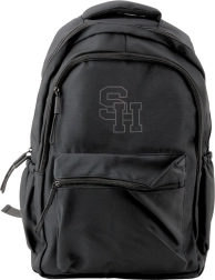 School backpack with two compartments black 38 cm 20L