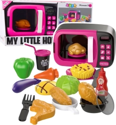 Kinder-magnetron met accessoires, licht en geluid – roze