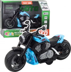Blue Children's Motorcycle with LED Lights and Sounds