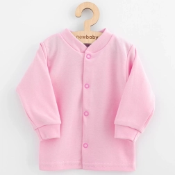 Veste pour bébé en coton New Baby Happy Elephant rose 56 (0–3 mois)