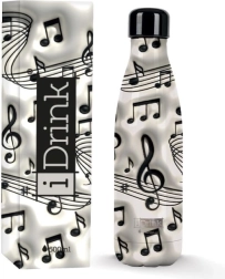 Bouteille isotherme blanche Music 500 ml