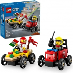 LEGO® City 60458 Racepakket: Pizzabezorging vs. brandweerauto