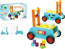 Vilac multifunctional wooden ride-on 3-in-1 for children