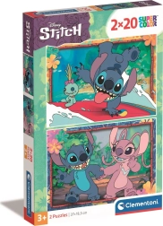 CLEMENTONI Puzzle Stitch 2x20 pièces