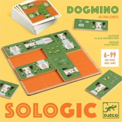 Houten logicaspel Dogmino
